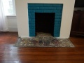 Fireplace restoration before