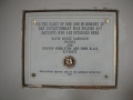6. Plaque set in wall